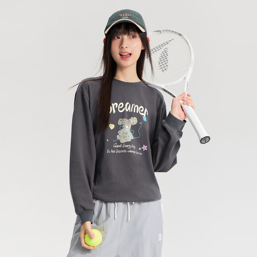 Disha Children's Clothing Youth T-Shirt 2026 Spring and Autumn Big Children Girls Children's Fashionable Long Sleeve Puppy Hot Diamond T-Shirt