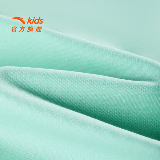 ANTA Children's T-shirt Men's Big Children's Clothing 2026 Summer New Cool Ice Skin Lapel Comfortable Breathable Stretch Polo Shirt Short T Ice Cube Blue-7 175