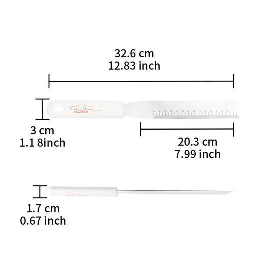 Learn to cook 8-inch butter spatula with scale stainless steel cake spatula decorating knife scraper baking tool demolding knife