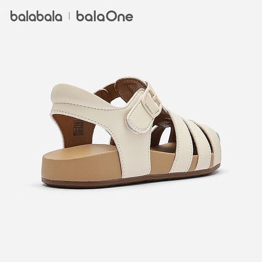 BALABALA balaOne children's shoes children's sandals girls' shoes 2026 summer new breathable casual shoes off-white 10301 26 (foot length 15.8-16.2/inner length 16.9)