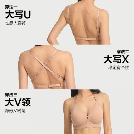 Victoria's Secret 218|Victoria's Secret Deep V Big Beautiful Back Bra Cool Quick-drying Comfortable Sexy Thin Underwear Women 2026 Spring 54A2 Obsidian XS _(65C_70A_70B_75AA)