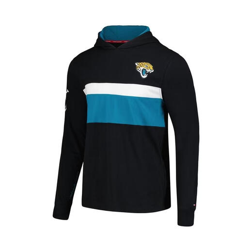 Tommy Hilfiger26 new spring and summer men's pullover sweatshirt breathable and comfortable cotton long-sleeved sports daily T-shirt casual Black One size | 2XL