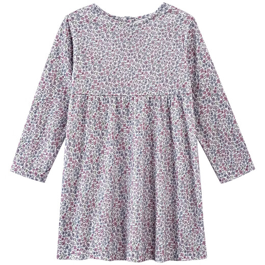 Haqi Children's Clothing Spring and Autumn Children's Long Sleeve Dress Sweet Floral Girls Mid-Length Skirt Girls Spring Clothing 2026 New Floral 110