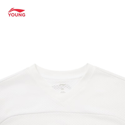 Li Ning (LI-NING) children's clothing children's short-sleeved T-shirt for boys and older children quick-drying and sweat-wicking comfortable, cool and breathable cultural shirt 175YHSW073-4