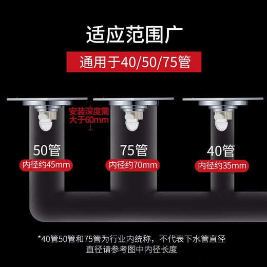 Submarine TF40-10F brass chrome-plated mirror ultra-thin anti-odor floor drain invisible shift floor drain 40 diameter