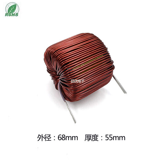 Inducteur de noyau de poudre ferromagnétique de silicium haute puissance, 50uH ~ 500uH ~ 2mH, inducteur de filtre 10A ~ 50A ~ 100A 6mH 10A