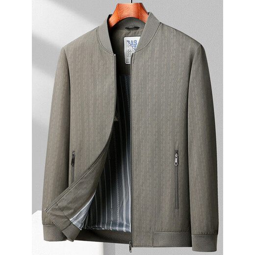 K-Boxing 2026 Spring and Autumn New Jacket Business Casual Baseball Collar Versatile Middle-aged and Elderly Dad Jacket Jacket Men Blue-402 M 170/92A