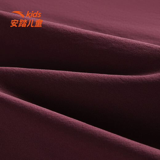 ANTA Children's Skirt Girls' Clothing 2026 Summer New Elite Culture Series Fashionable Pleated Skirt Burgundy Purple-2 130 cm