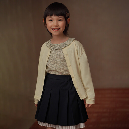 Haqi Children's Clothing Spring and Autumn Children's Casual Tops Korean Floral Pastoral Style Long-Sleeved Shirt Girls Spring Clothing 2026 New Floral 110