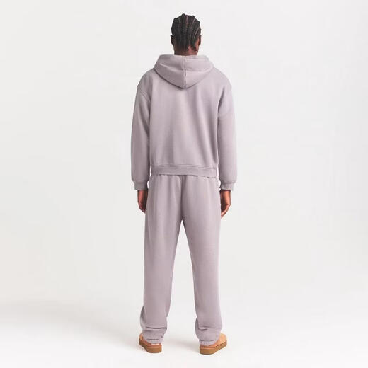 SKIMS 26 men's hooded pullover sweatshirt, comfortable and warm, drawstring brim, front pocket design, easy to clean, cotton and velvet shadow, one size fits all | M