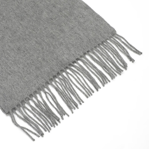 Youngor Schal Herrenschal Voller Kaschmir Winter warmer lässiger Schal Solid Farbe grau ywwj715225dqq