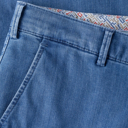 MEYER German jeans men's 26 new products breathable high elastic mid-high waist straight men's pants 17190-MONACO blue-15 48