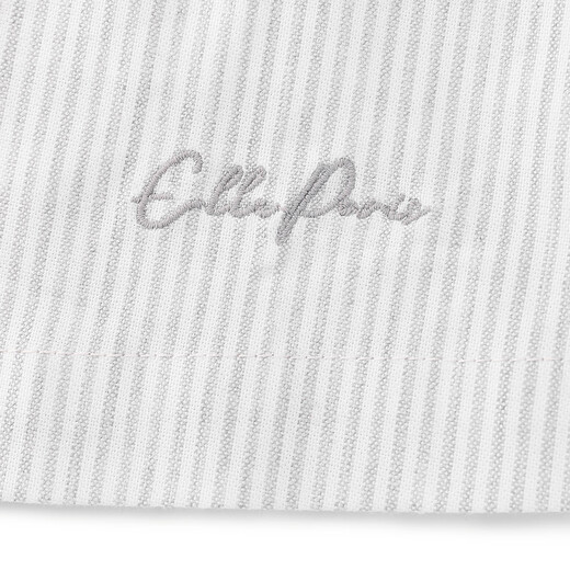 ELLE KIDS children's clothing gray and white striped sports suit for girls spring new embroidered jacket/A-line skirt optional white and gray striped top 120 (110/120)