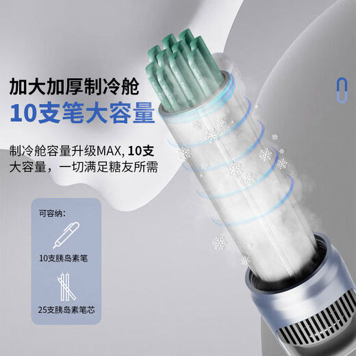 Shantou Lincun mounted islet refrigeration box portable rechargeable car-mounted small refrigerator can be used for aircraft refrigeration cup single refrigeration ai automatic constant refrigeration cabin + cold storage set ++ cup set