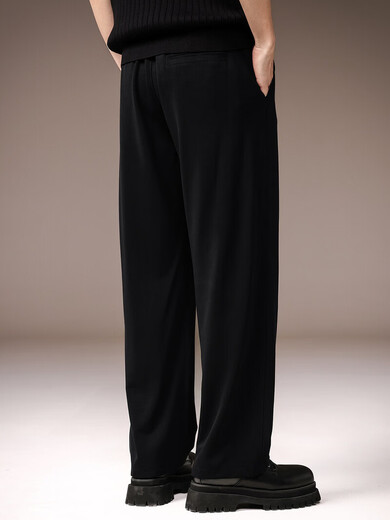 Precious color high-end trendy cool comfortable vertical straight pants for men spring and summer new high quality solid color simple versatile casual pants off-white S suitable for 90-110Jin Jin equals 0.5 kg