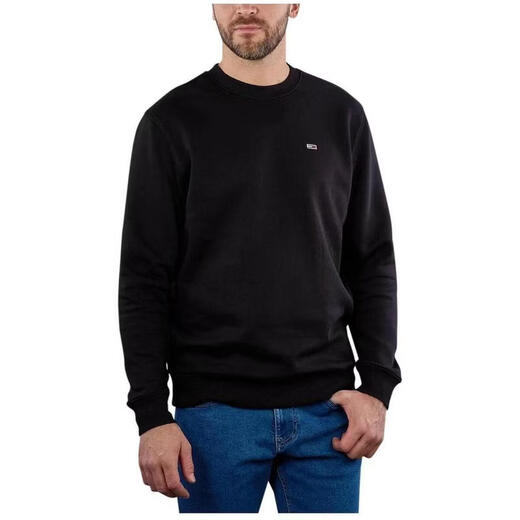 Tommy Hilfiger Tommy Hilfiger men's sweatshirt warm and comfortable cotton blend daily casual jacket simple 26 new style Black one size | EU XL