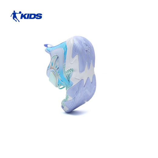 Jordan children's basketball shoes children's summer large mesh sports shoes cool boys' shoes water wave blue/Kunpeng blue 33