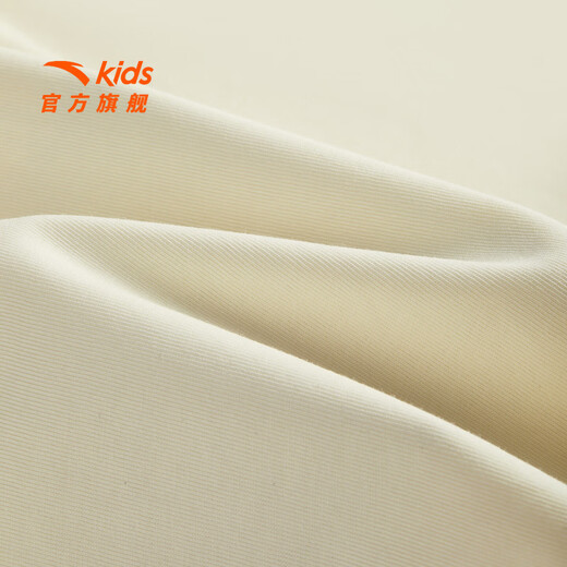 ANTA children's T-shirt for boys and girls 2026 summer new product skin-friendly cotton feel breathable Owen basketball short T352621177 duck down white-1 130