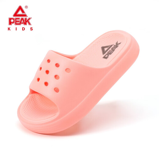 PEAK slippers for children 2026 new thick-soled boys' non-slip beach indoor and outdoor non-slip bathing sports girls' slippers Sky Blue 24-25 Inner length 16cm/foot length 15-15.7cm