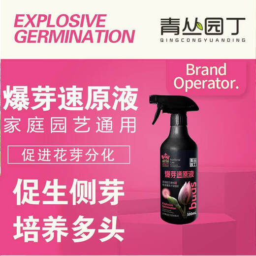Qingcong gardener's rapid bud bursting stock solution multi-bud promotion, germination, differentiation, leaf flower arrangement, succulent green plants, universal type bursting bud rapid stock solution 500ml*1 bottle conventional