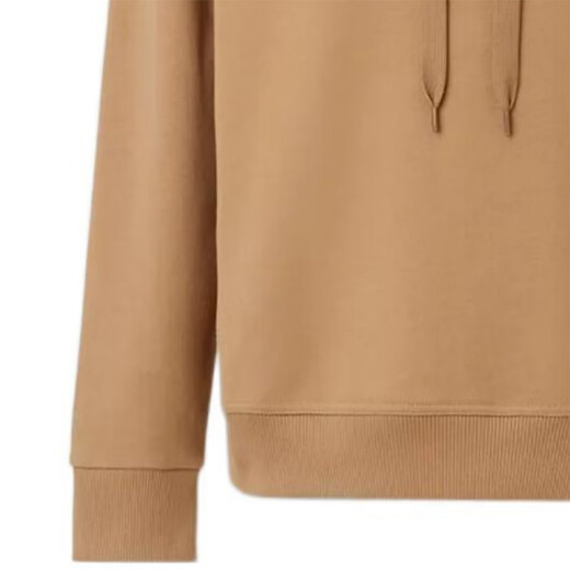 BURBERRY BurbrryLogo logo applique hooded long-sleeved sweatshirt men's Khaki Khaki XL without original gift bag gift box