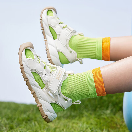 B.Duck Little Yellow Duck Children's Shoes Children's Shoes Boys Sandals Medium and Large Children 2025 Summer New Girls Casual Beach Shoes Beige Size 27 Suitable for Feet Length 16.4-17.1cm