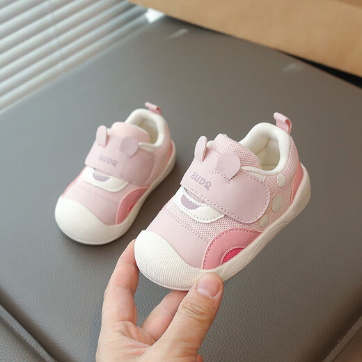 Dr. Jiang Toddler Shoes Girls Baby Shoes 2026 Spring Mesh Baby Shoes Functional Shoes Soft Sole Anti-Slip Baby Pink Cut Label Removed from Cabinet 23 Shoes Inner Length 15cm