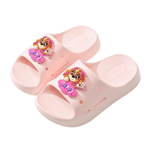 PAW PATROL PAW PATROL Children's Slippers Summer Boys and Girls Baby Soft Soled Home Bathroom Bath Breathable Sandals PAW Team Beige Archi 4578 18.5 Inner Length 18.5cm Size 185 Suitable for Foot Length 17.5cm