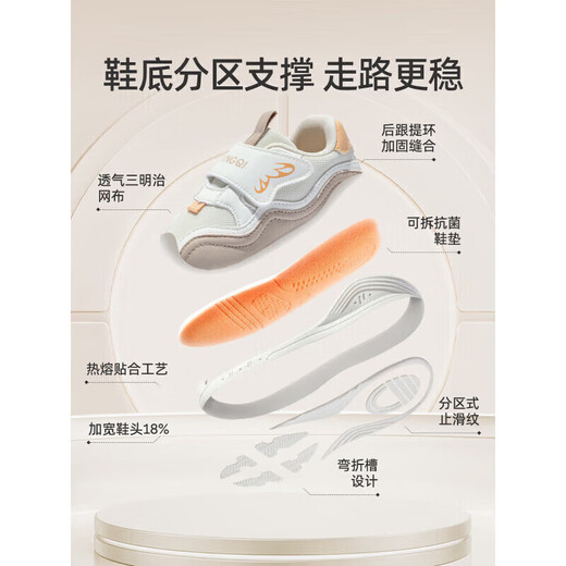 Dr. Jiang Toddler Shoes Baby Toddler Shoes Autumn Infant Soft Sole Anti-Slip Functional Shoes 1 Little Star Wish Pink Cut Label Remove Cabinet 19 (Inner Length 14cm Suitable for d