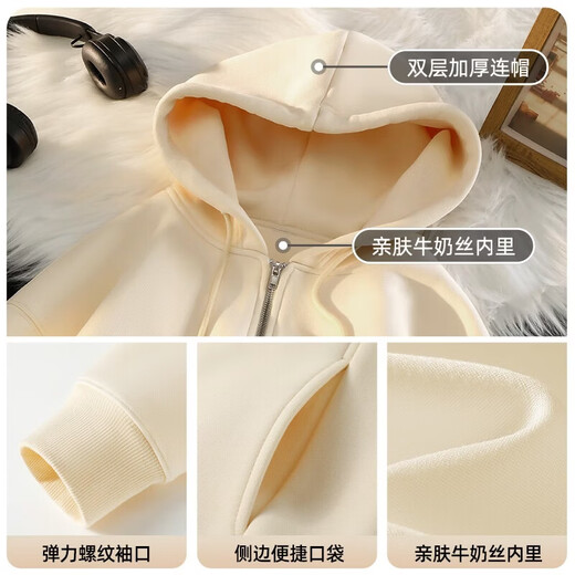 JEANSWEST LIFE Jeans West sweatshirt men's cardigan hooded jacket spring and autumn thick breathable zipper top teenagers street fashion clothes