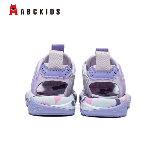 ABC KIDS summer children's sandals for boys and girls, toe-toe beach shoes, medium and large children's sports and casual shoes, purple 27