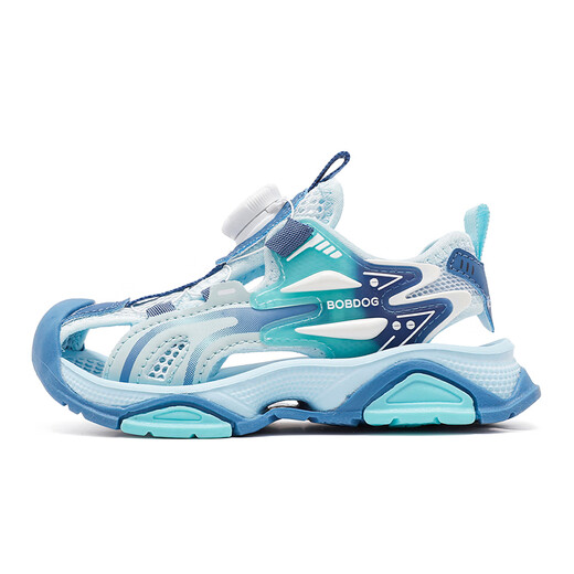 BOBDOG Children's Shoes Boys Sandals 2026 Summer New Boys Baotou Beach Shoes Boys Children's Shoes Water Moon Blue/Moonlight Blue 26 Suitable for feet 16.2CM long