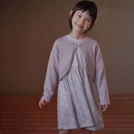 Haqi Children's Clothing Spring and Autumn Children's Long Sleeve Dress Sweet Floral Girls Mid-Length Skirt Girls Spring Clothing 2026 New Floral 110