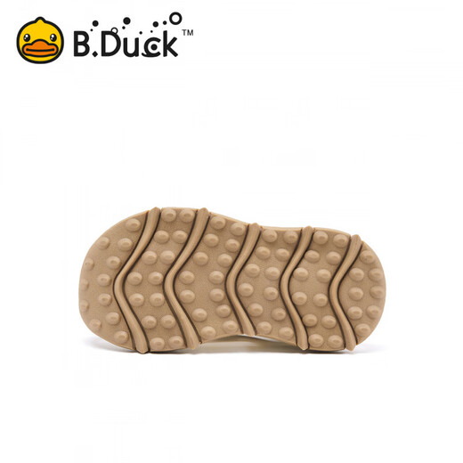 B.Duck Little Yellow Duck Children's Shoes Children's Shoes Boys Sandals Medium and Large Children 2025 Summer New Girls Casual Beach Shoes Beige Size 27 Suitable for Feet Length 16.4-17.1cm