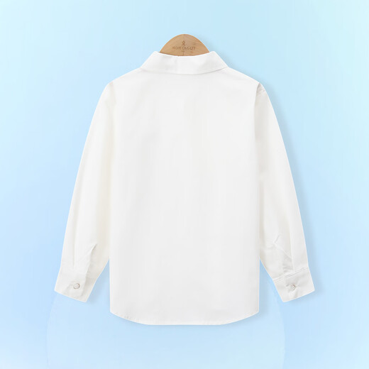 Montagut Boys and Girls Spring and Autumn Pure Cotton Lapel Puppy Simple Versatile Casual Shirt for Medium and Large Children Soft and Skin-Friendly Tops