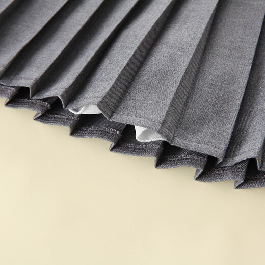 Montagnard middle-aged and older children's summer high-waisted pleated skirt, fresh and girly 2026 versatile short skirt, simple design, literary style skirt