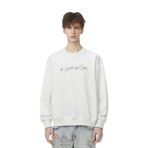 NIKE ACG series letter French print sports and casual sweatshirt men's beige beige S