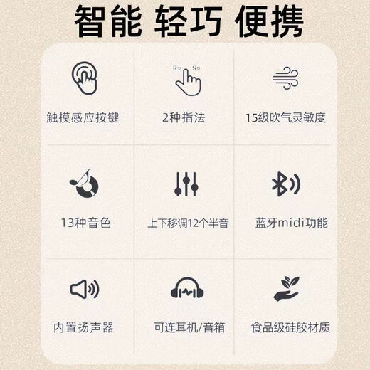 Tianhaiyin de mediana edad y ancianos Tubo eléctrico de cabello eléctrico Instrumento musical Sax Sax Electronic Blow Tube Hulusi Fundación Cero Foundation [Nuevo Black Glossy] PAQUETO DE REFECTO ESTÁNDARES + 2 Cubiertas