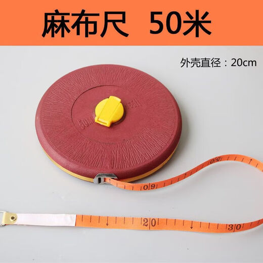 10 OR100 meters hand-operated linen tape measure engineering measurement cloth ruler 100 meters cloth ruler