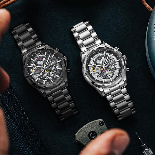 MARK FAIRWHALE Explorer Men's Automatic Mechanical Watch Male Student Business Waterproof Watch New Year's Gift for Boyfriend 6960