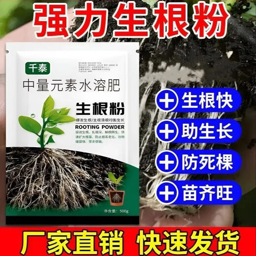 Rapid rooting powder, universal plant transplanting and cuttings, powerful rooting agent for fruit trees, nutrient solution 809, 3 bags, green leaves + strong roots + flower promotion + top tips