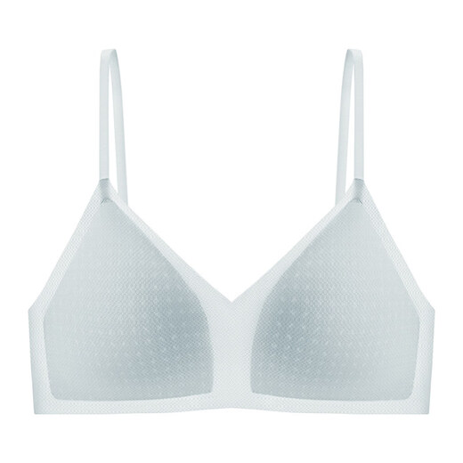 Urban Beauty Summer Cool Feeling Triangel-Cup-Unterwäsche für Damen, Sommer, dünne Raffung, Anti-Durchhängen, Anti-Expansion, sekundärer Brust-BH, leichter Nebelpuder, bequeme, nackte Passform, passt nicht auf leeren Cup S 32/70AB. Ungefähr 75–90 Jin entspricht 0,5 kg