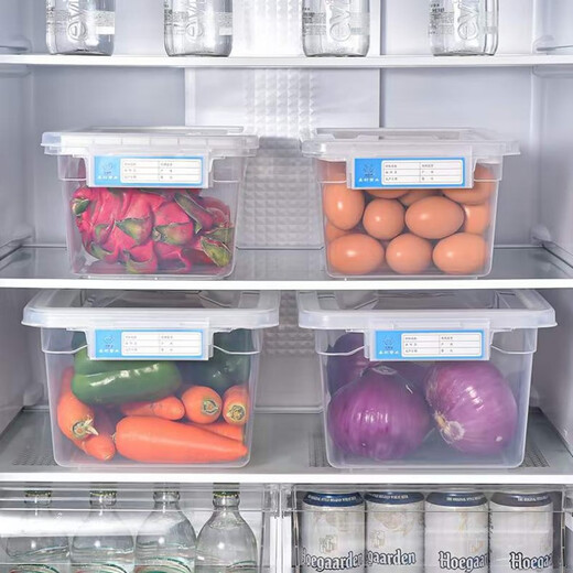 
OEING rectangular large-sized fresh-keeping box large-capacity storage box kitchen hotel fresh-keeping box label fresh-keeping box identification box 9902 extra thick (45.5*32*14.5)