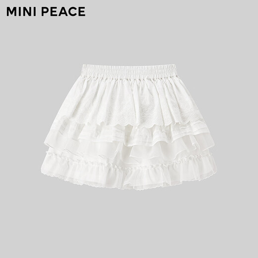 MiniPeace children's clothing girls skirt F2GEG2157 cloud white 110