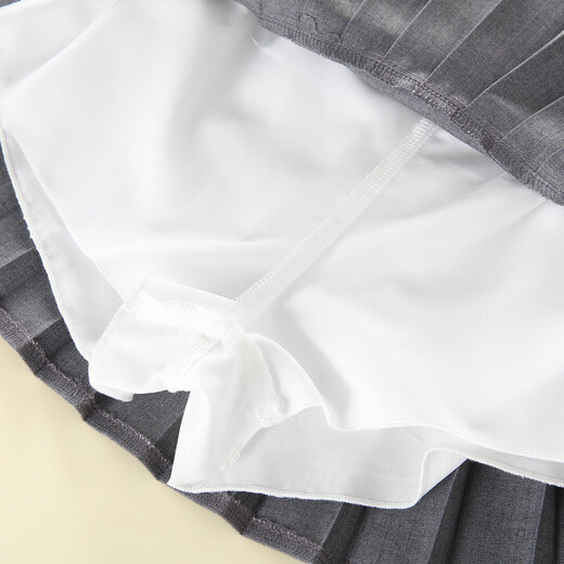 Montagnard middle-aged and older children's summer high-waisted pleated skirt, fresh and girly 2026 versatile short skirt, simple design, literary style skirt