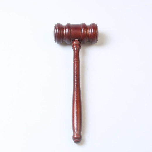 Zhizhou Judge Hammer Auction Hammer Court Script Solid Wood Hammer Catch Week Props Bidding Trial Lawyer Hammer Court Gavel Brown Hammer + Base