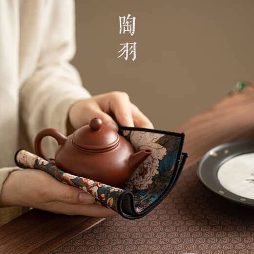 Taoyu thickened plush absorbent tea towel, Zen towel, tea cloth, special tea tablecloth, pot rag, kung fu tea set accessories, brocade tea towel, Yutang Fugui