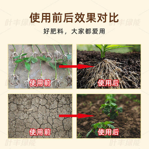 Yinghuan soil activator loosens the soil to improve fertilizer efficiency without deep plowing to improve hardened saline-alkali heavy crop soil bacterial fertilizer leaves rich green energy 500g*1 bag trial use half an acre of land