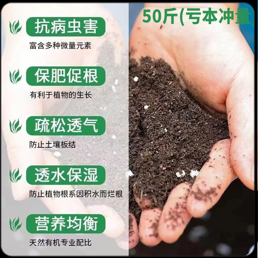 Special nutrient soil for vegetable planting, special soil for balcony vegetable planting, organic nutrient soil, pastoral soil, flower soil, vegetable planting, long-lasting fertilizer effect, special soil for vegetable planting 80Jin Jin equals 0.5kg (high germination rate, good root strength and seedlings)