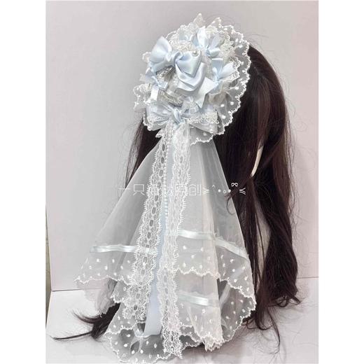 Beast Spring Cat Tart original handmade Lolita top hat blue girl Lolita bow versatile hair accessories cute and gorgeous small top hat in stock (color can be noted)